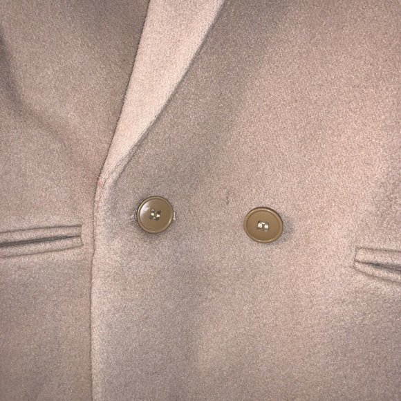 RARE George Taglianetti 100% pure wool beige coat S mark of the worlds best - Picture 4 of 10
